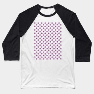 Yin Yang Design - Pink Color Spider Pattern Baseball T-Shirt